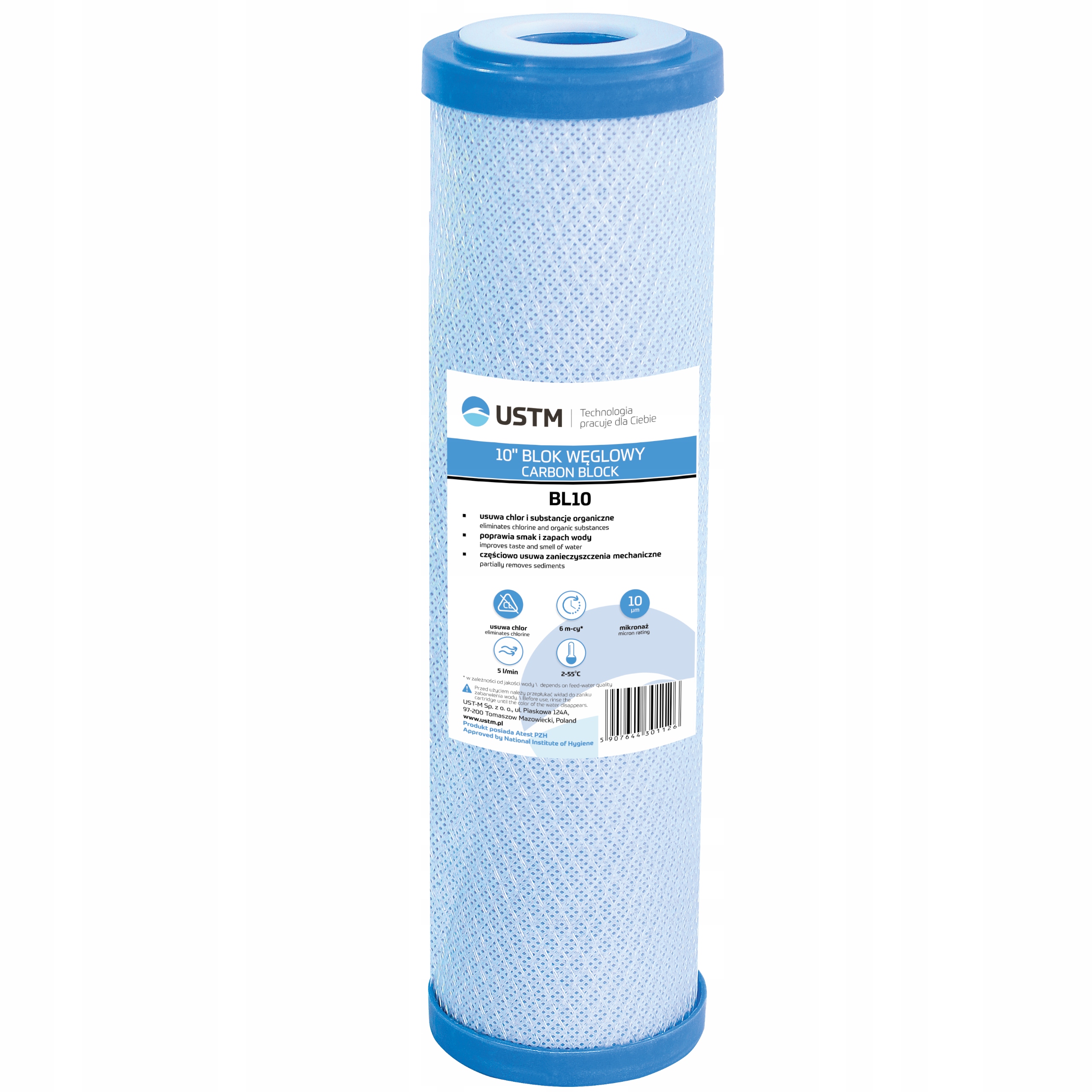 FILTR DO WODY WKŁAD 10' WĘGLOWY BL10 USTM