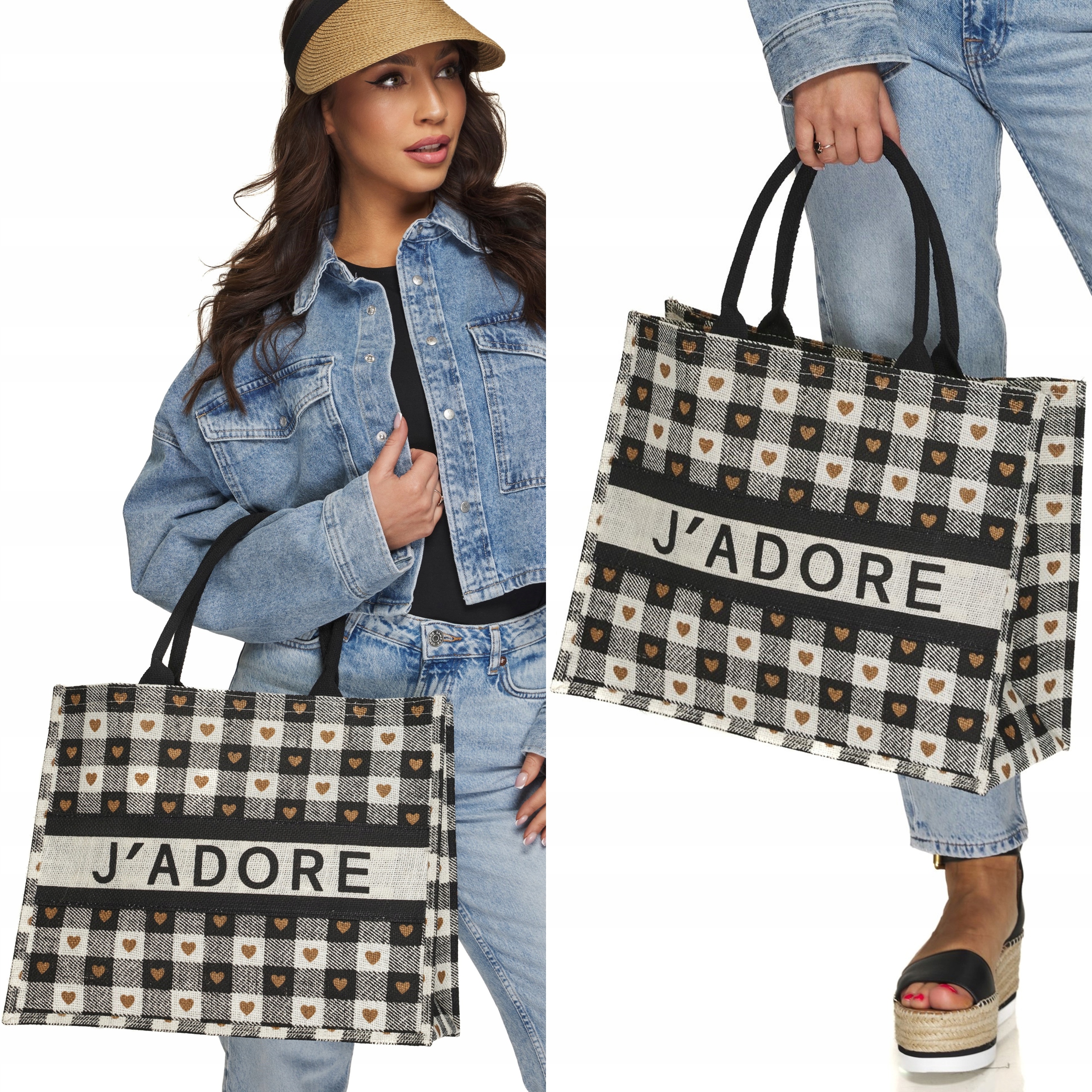 TORBA TOREBKA SHOPPER SHOPERKA PLAŻOWA NA ZAKUPY