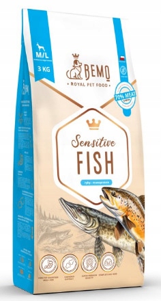 Bemo Sensitive Fish karma sucha Ryby 3kg rasy średnie i duże M&L