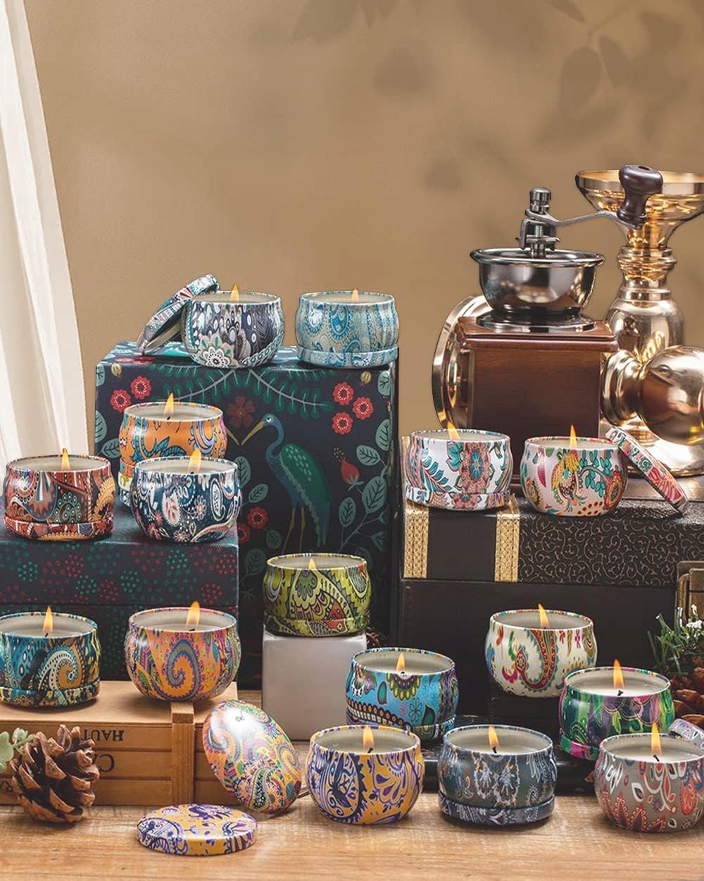 Świeca zapachowa sojowa Topsics - Świeczki zapachowe Zestaw 9 szt PREZENT Marka bez marki