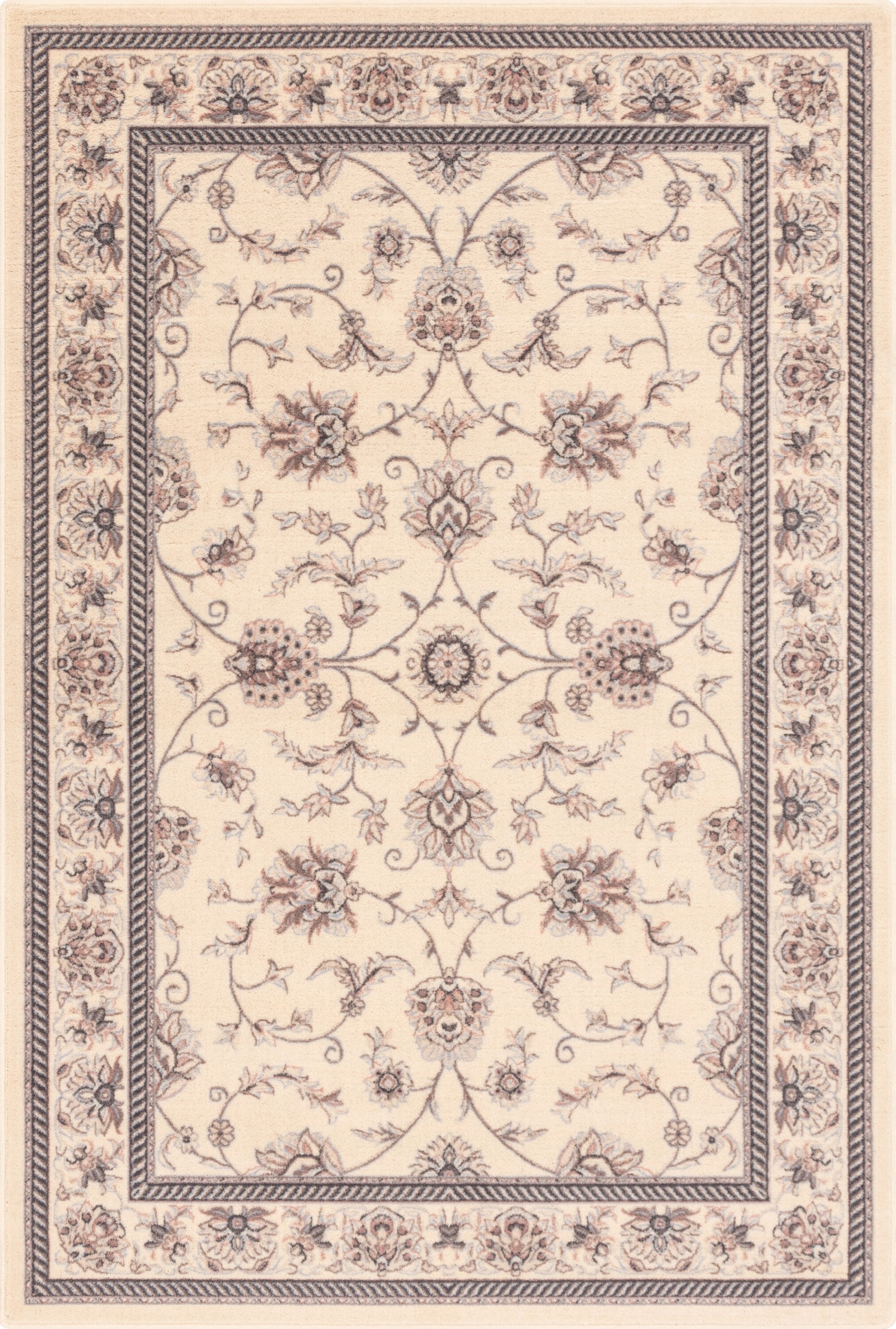 Dywan wełniany do salonu Farum Alabastrowy Isfahan 160x240 cm