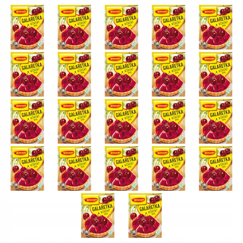 Želé v prášku s příchutí višně Ideální pro dezerty Winiary 71 g X22