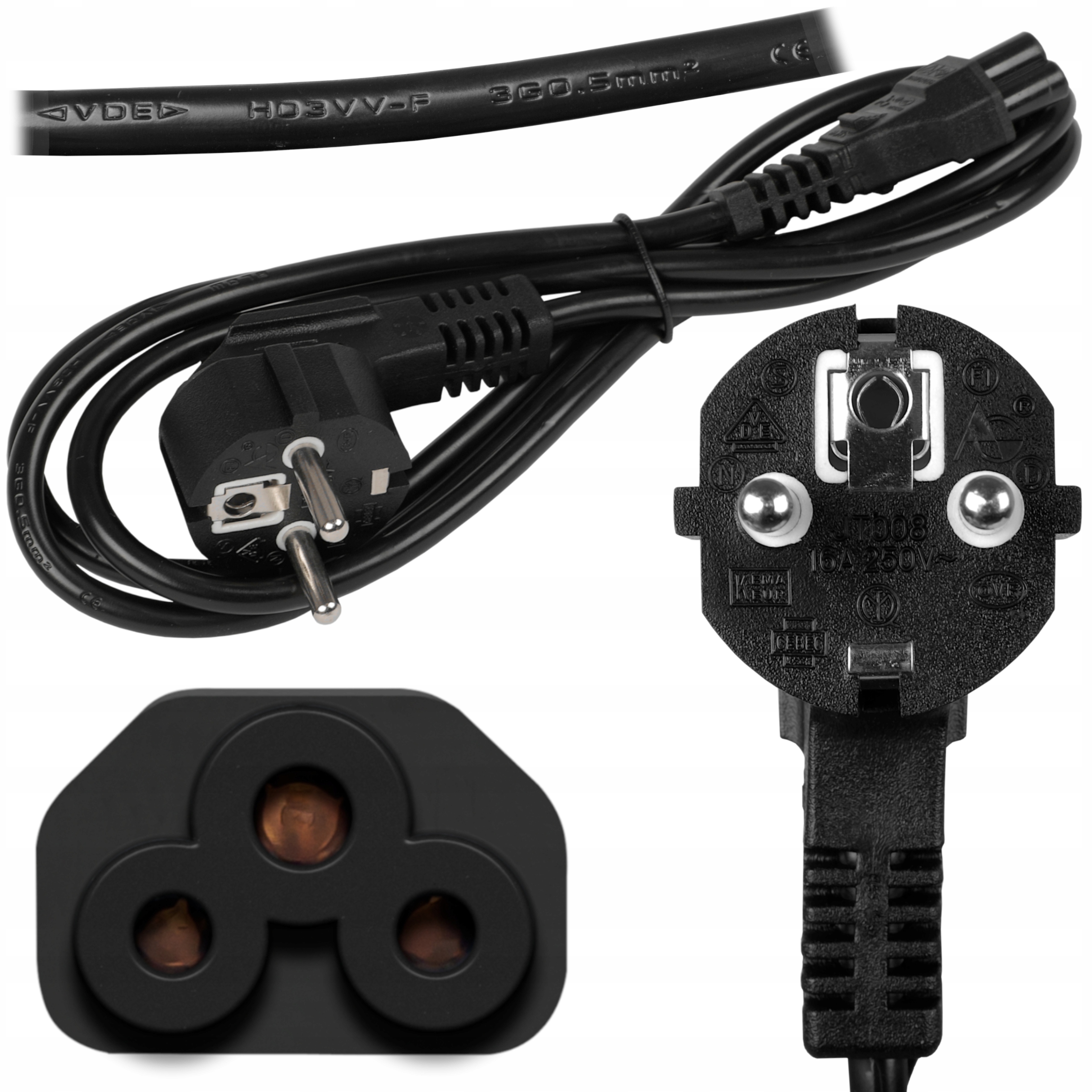 

Przewód Kabel zasilający Blow koniczynka laptop Hq