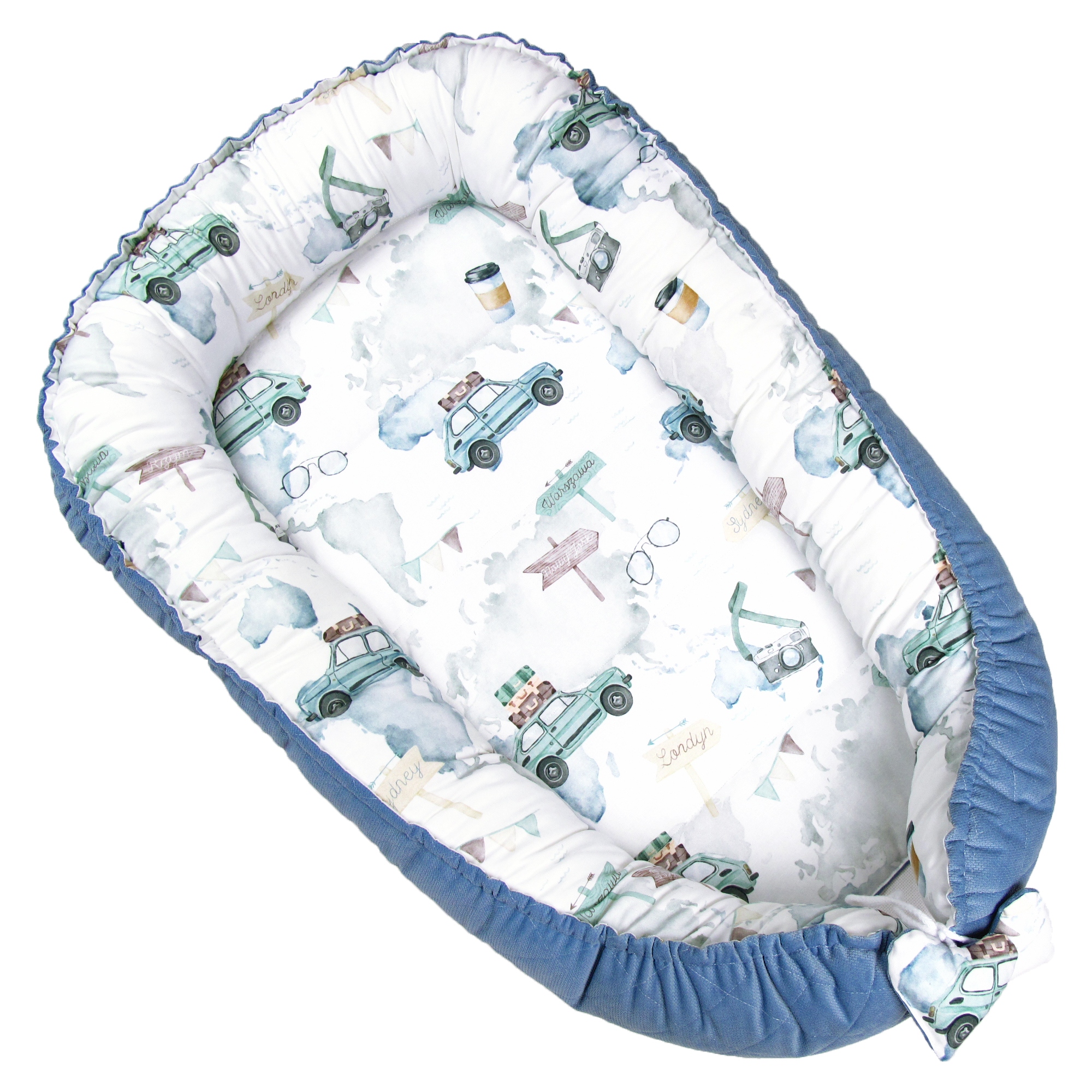 Kokon NIEMOWLĘCY Gniazdko VELVET Pikowany PREMIUM