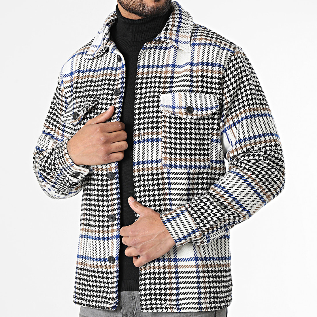 Pánská košile Mikina s podšívkou Bunda Pepitka Krata