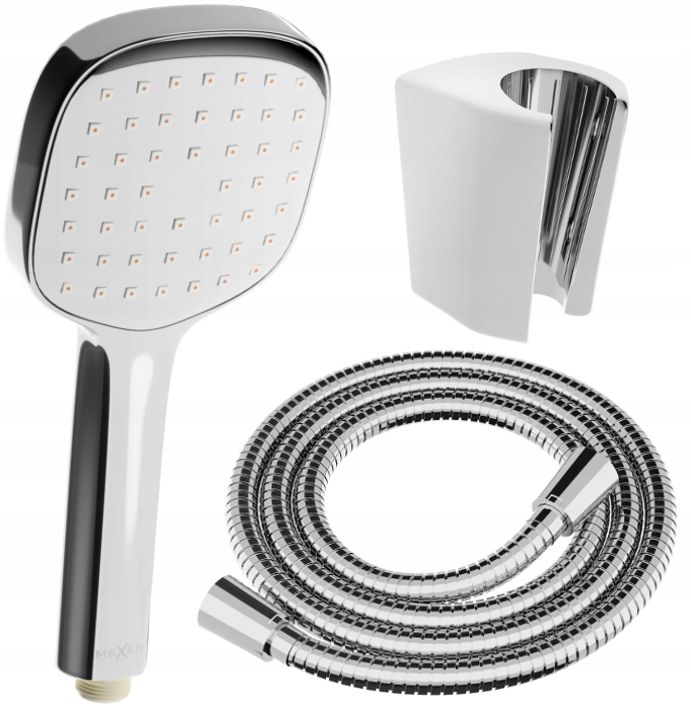 MEXEN ZESTAW PRYSZNICOWY SŁUCHAWKA R-33 WĄŻ CHROM