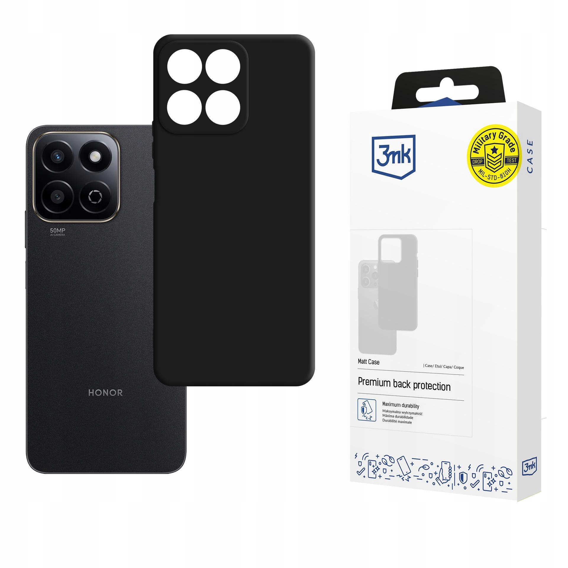 3MK Protection Pokrowiec Case Tpu Do Honor 200 Smart Ochrona Antypoślizgowa