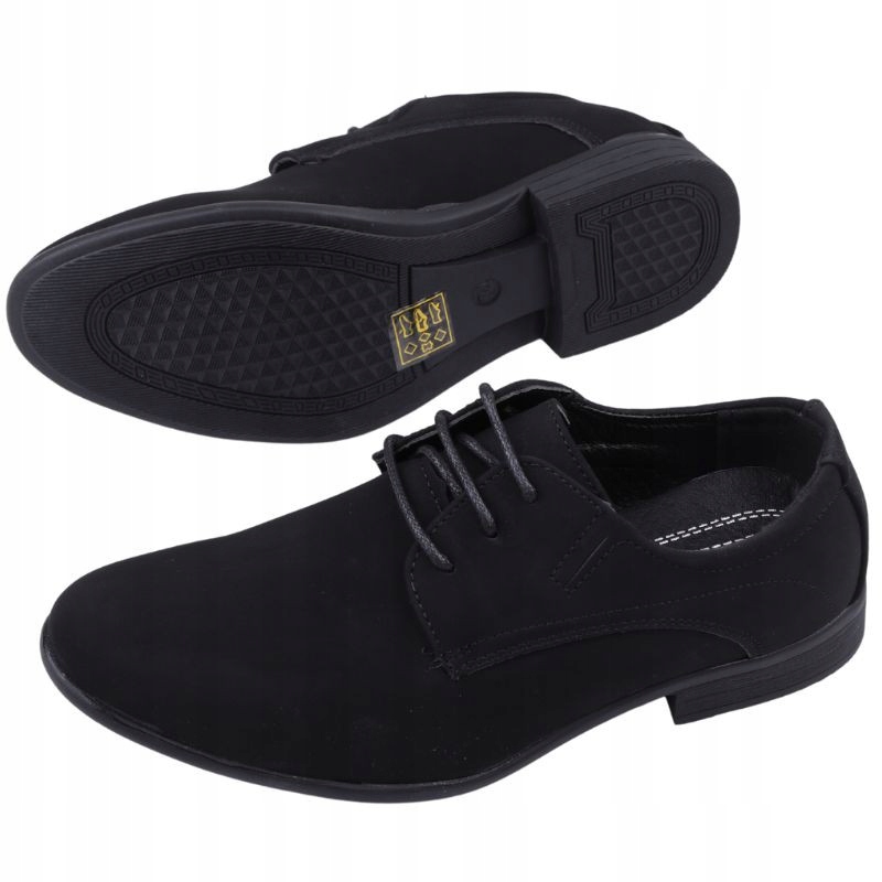 

Buty Wizytowe Chłopięce Młodzieżowe Półbuty Zamsz