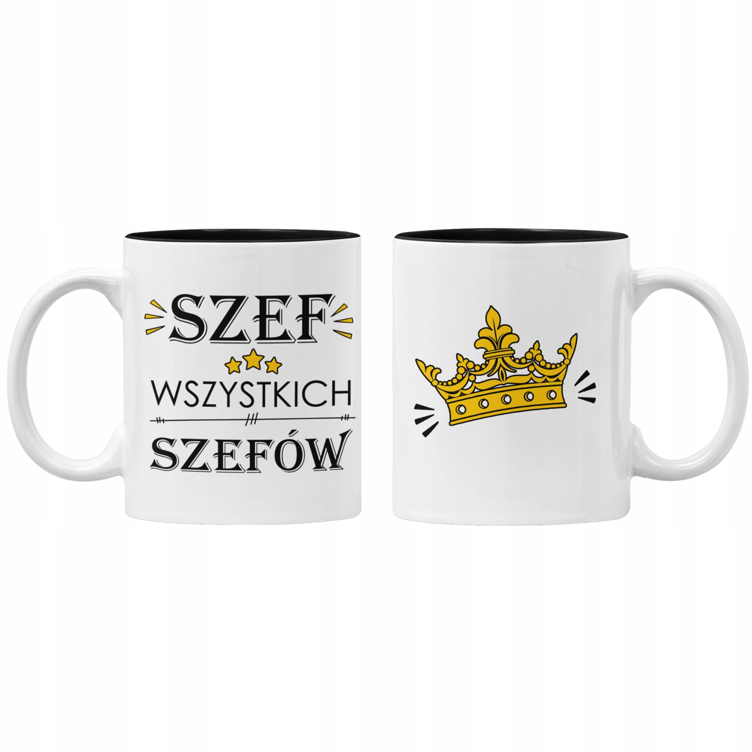 

Kubek szefa dyrektora kierownika czarny środek