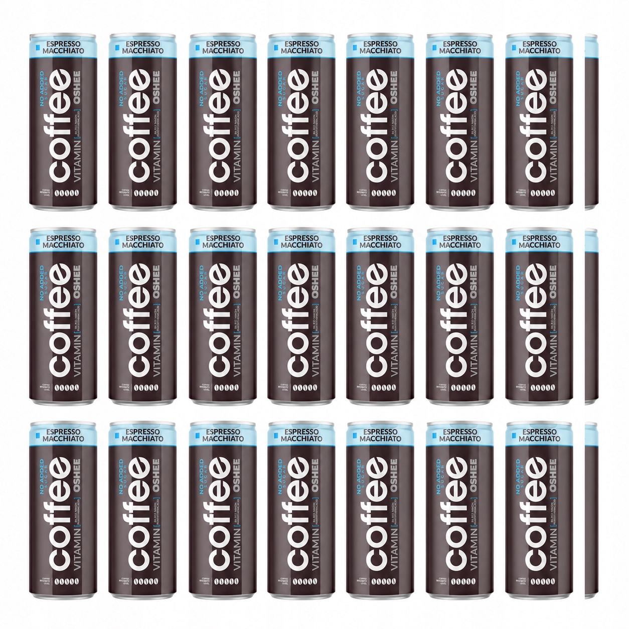 Kávový nápoj Oshee Vitamin Coffee Espresso Macchiato vitamíny 24x 250 ml
