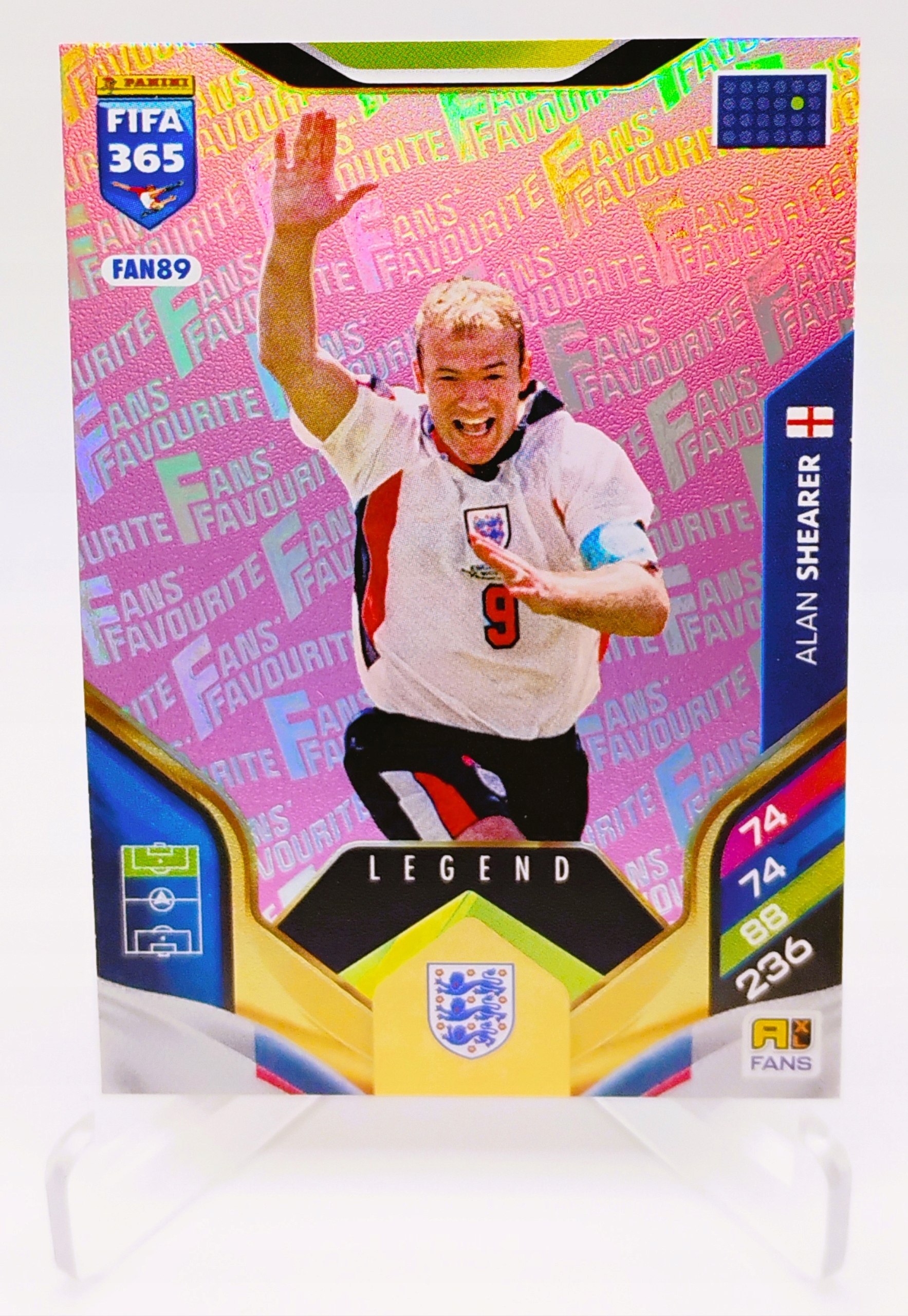 Panini Fifa 365 2026 Legend Fans Favourite Pink Alan Shearer Anglia FAN89