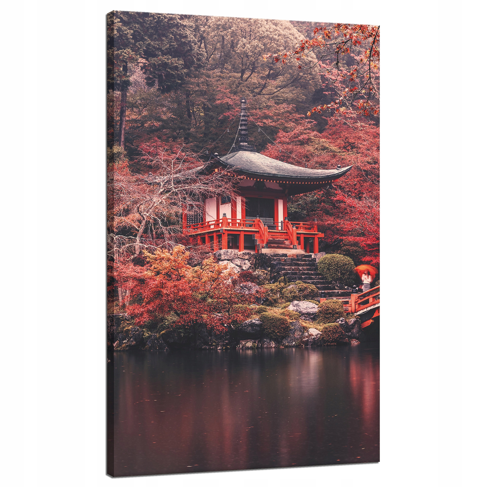 Obraz na plátně Stromy Barevné Japonský styl Klid 70x120 cm