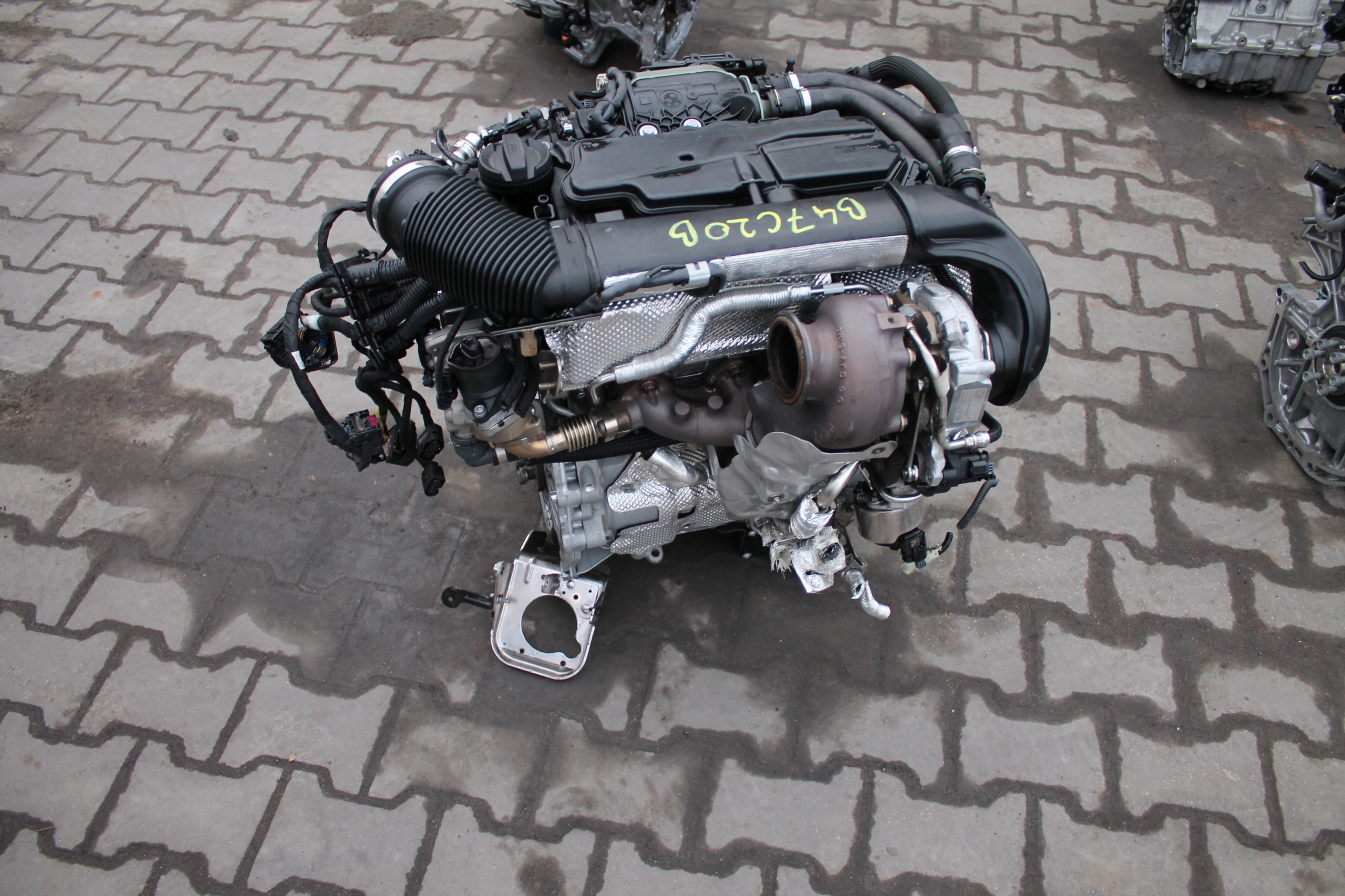 engine complete BMW B47C20B 30 TYSKM aluminium header pipe BITURBO