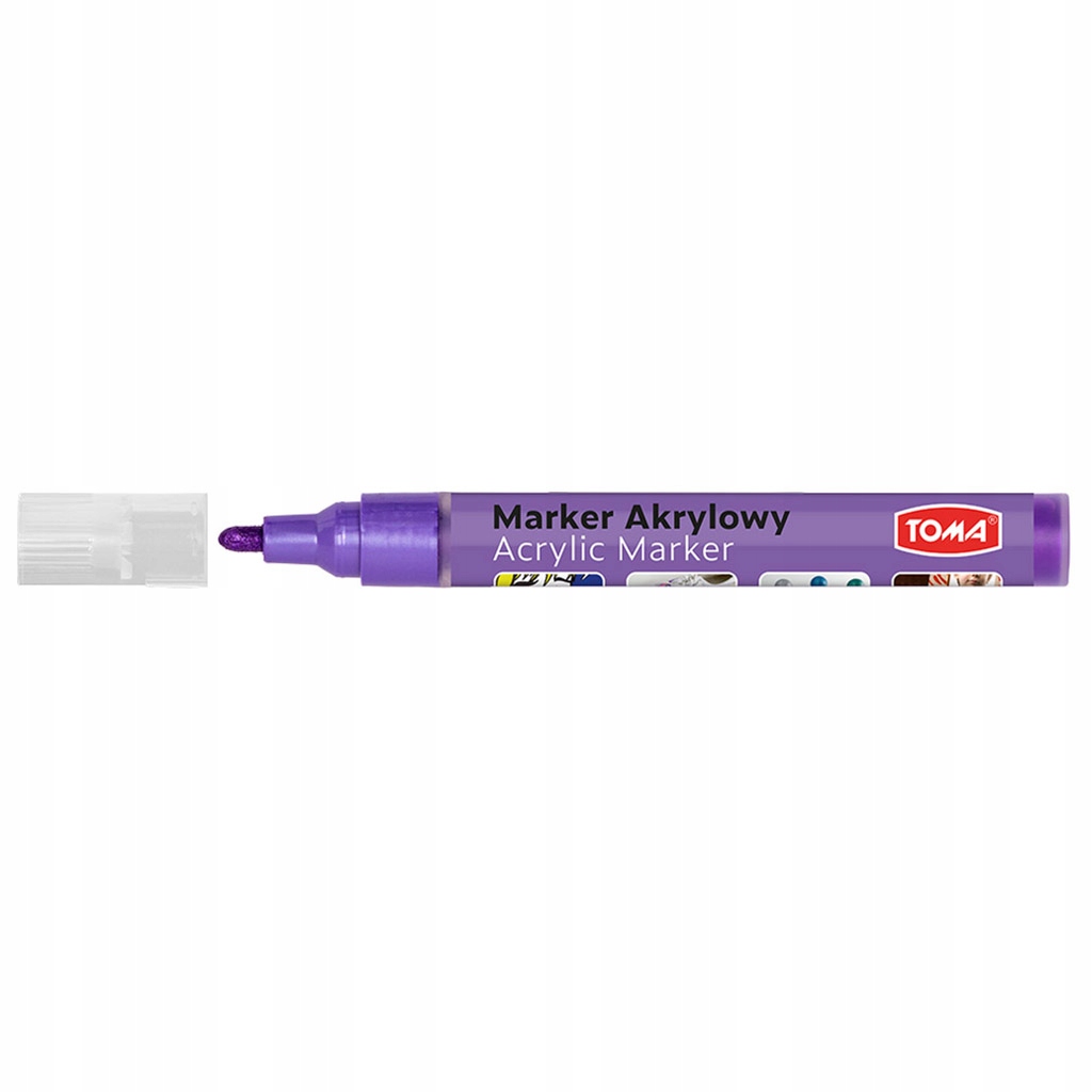 Marker akrylowy MARKERY pisaki akrylowe FIOLETOWY