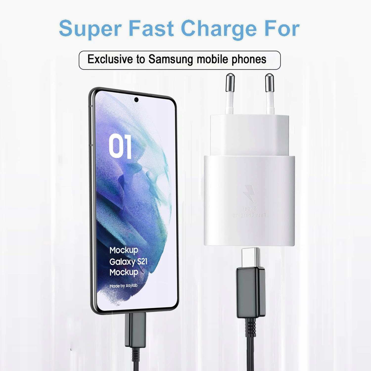 SZYBKIE ŁADOWANIE USB C DO SAMSUNG GALAXY S Z FOLD FLIP TABLET BIAŁY — miniatura 7