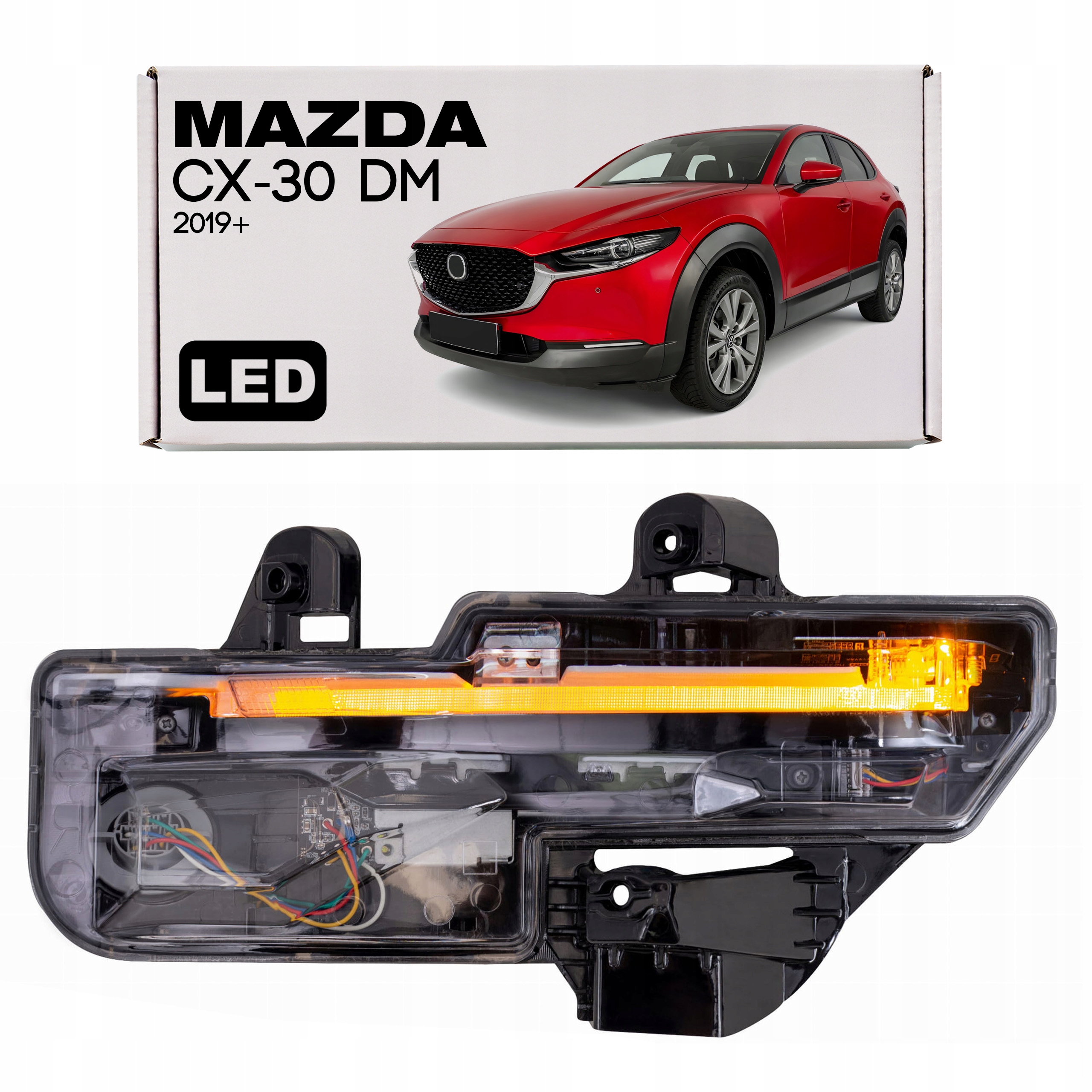 MAZDA CX-30 DM 19-23 ŚWIATŁO DRL LED Z KIERUNKOWSKAZEM PRZÓD LEWE DFR551070