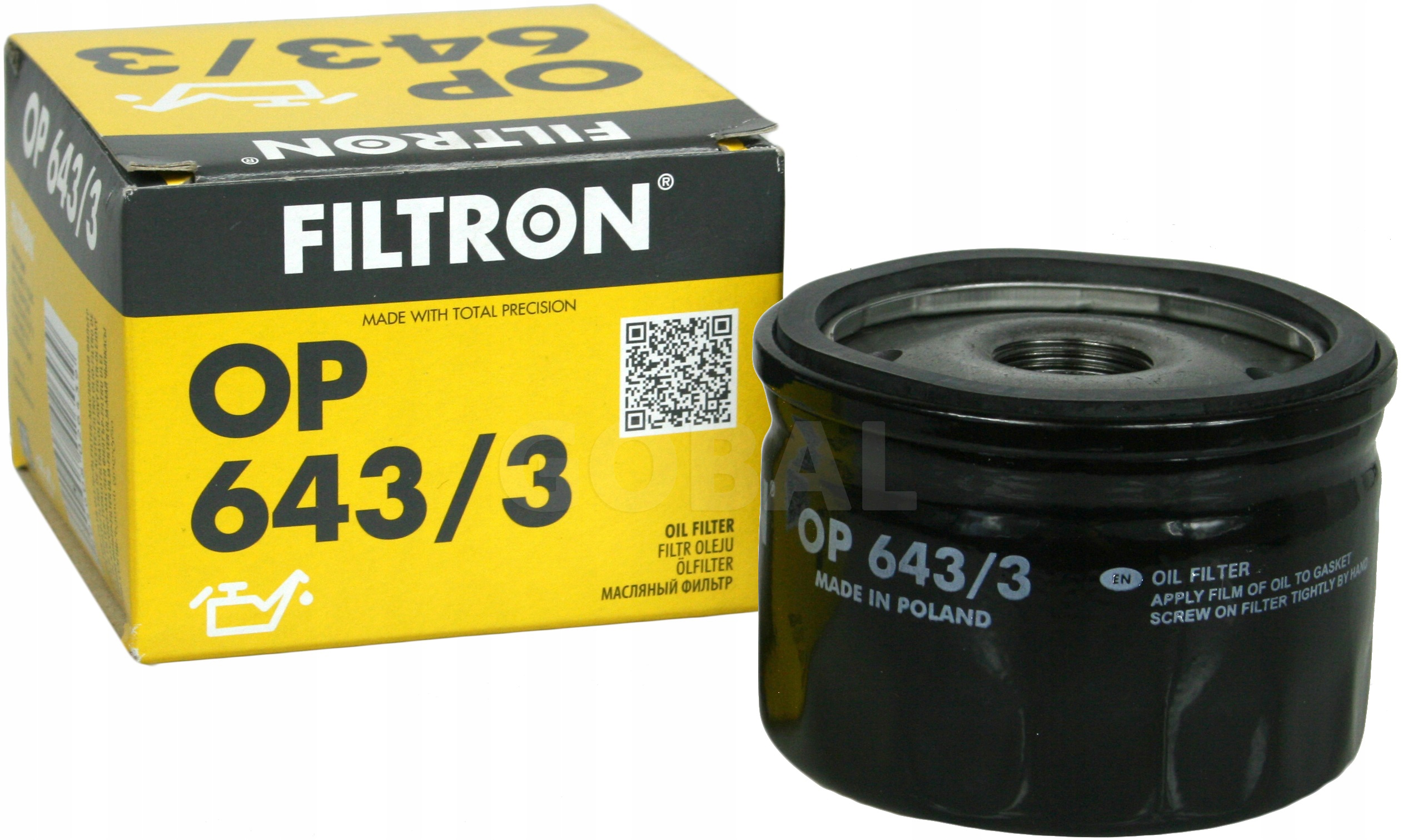 

Filtr Oleju Filtron Op 643/3 Renault Dacia Nissan