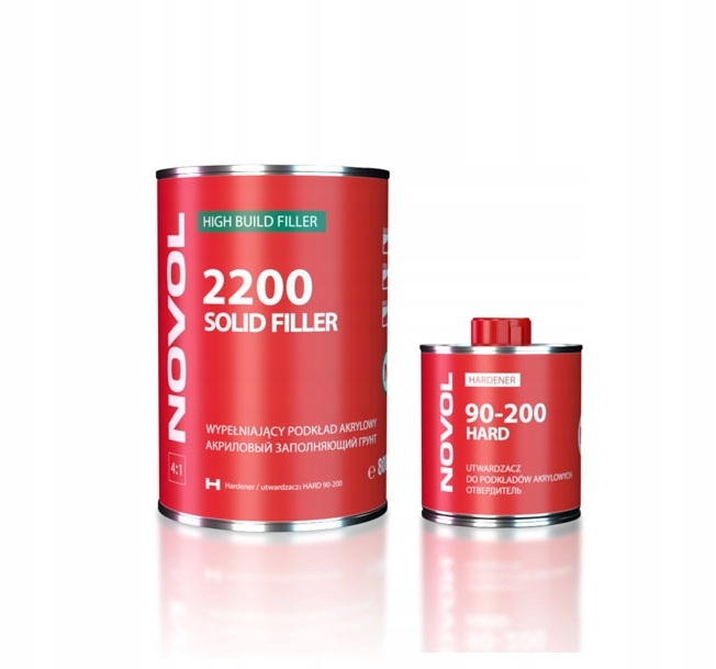 Akrylový základní nátěr Novol Solid Filler 2200 černá 0.8+0.2L s tužidlem