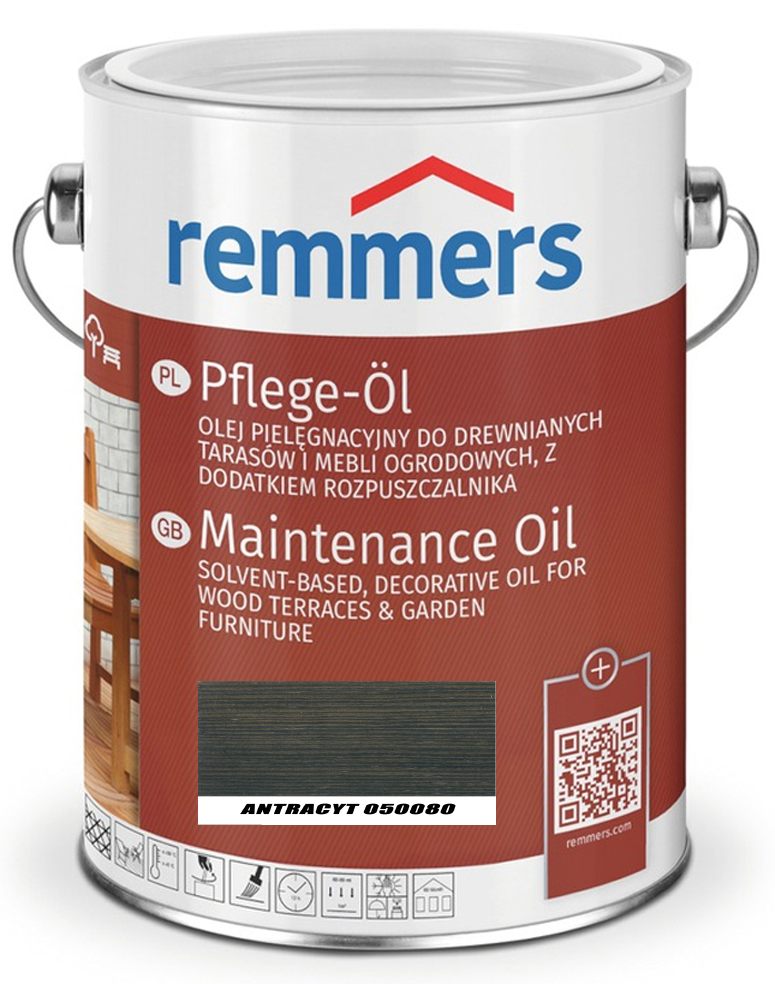 REMMERS PFLEGE-OL OLEJ DO TARASU 2,5L ANTRACYTOWY Marka Remmers