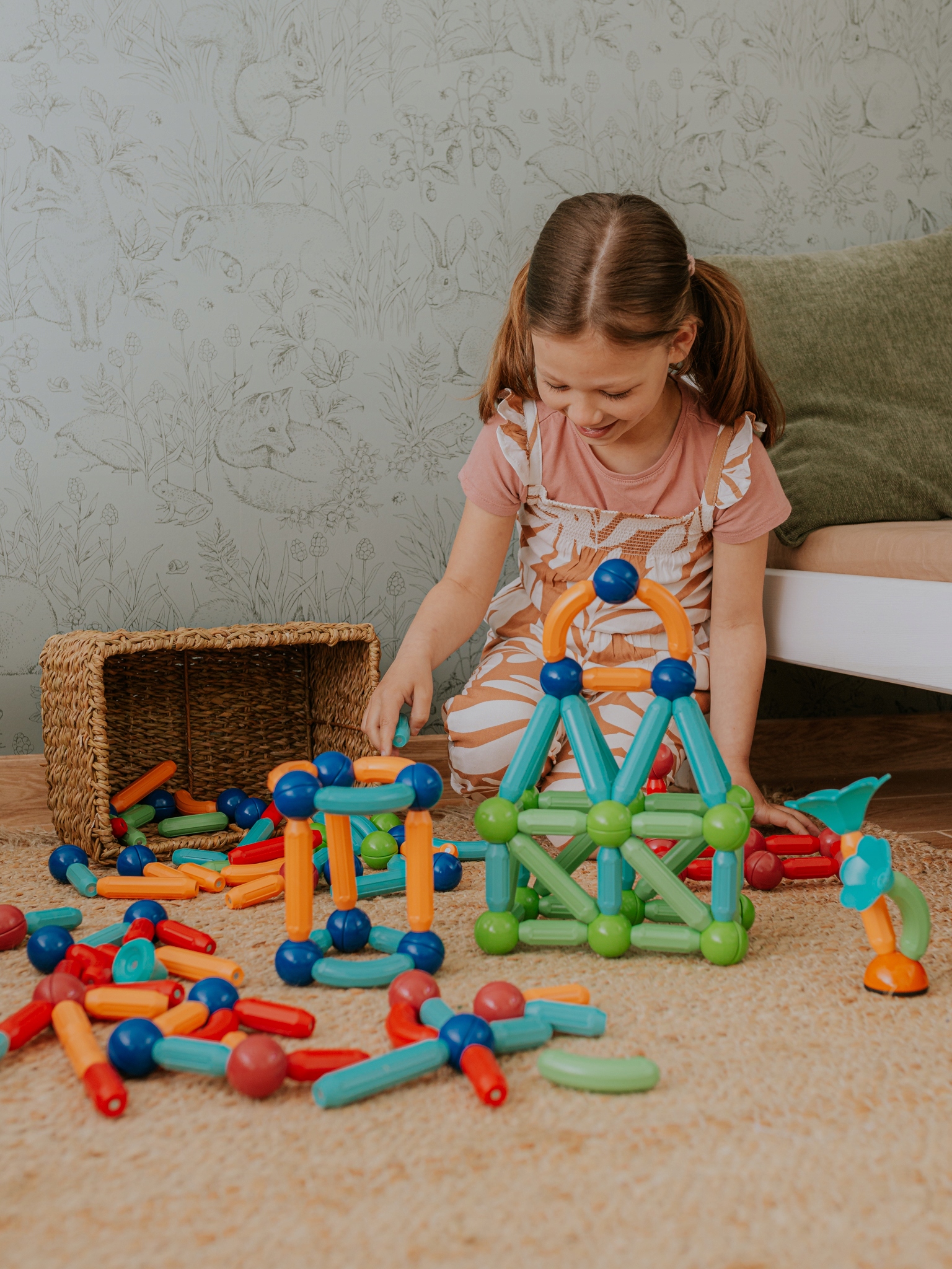 KLOCKI MAGNETYCZNE KONSTRUKCYJNE PATYCZKI STICKS Wysokość produktu 18 cm