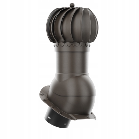 Rotačný krb Rotoline profil A fi 150 mm guľovitý, tmavo hnedý