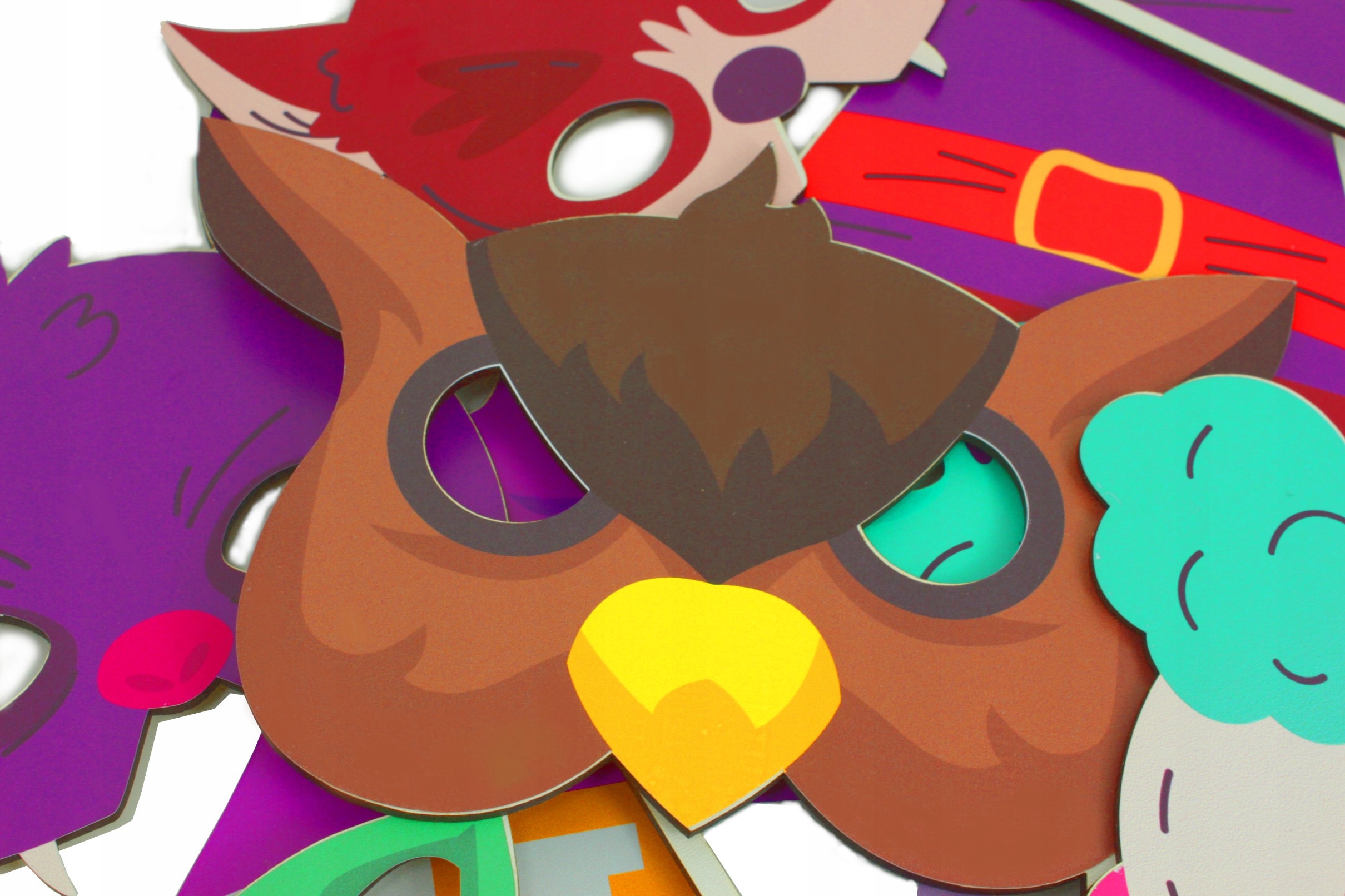 GADŻETY REKWIZYTY DO ZDJĘĆ FOTOBUDKA Halloween 6 szt Marka Happenings