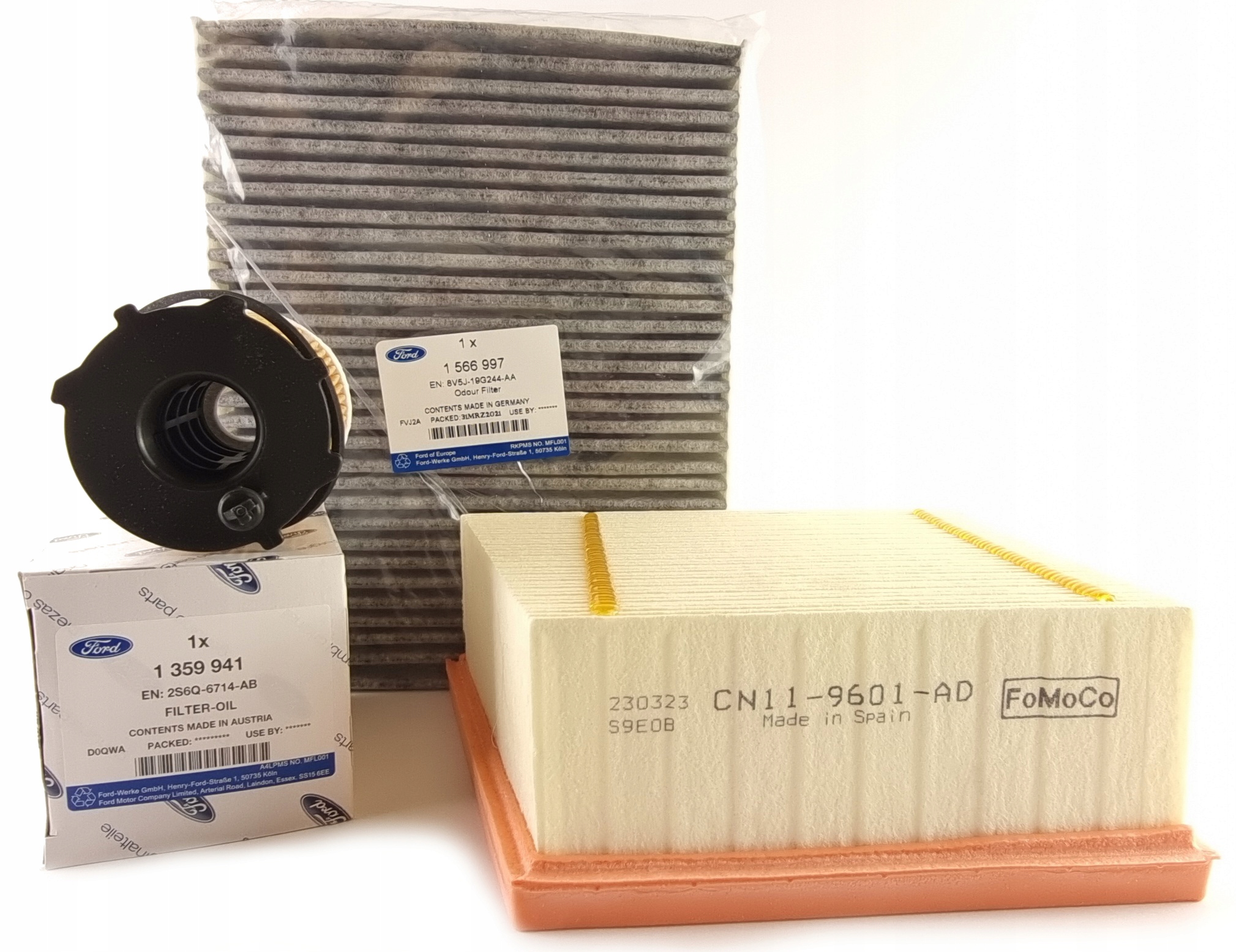 Sada 3 Filtrů Ford Oe Fiesta 2013-2019 1.5L Sohc Diesel