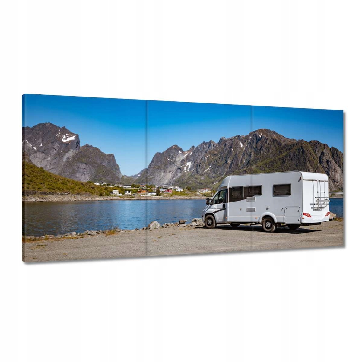 Obrazy 180x90 Cestovanie karavanom Nórsko