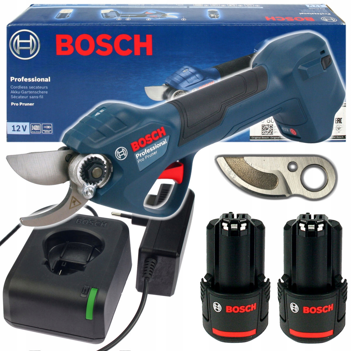 SEKATOR PRO PRUNER BOSCH 2x3,0Ah + DODATKOWY NÓŻ