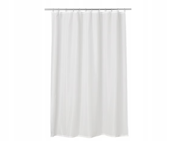 

Ikea Vannean Zasłona prysznicowa, biały,180x200 cm