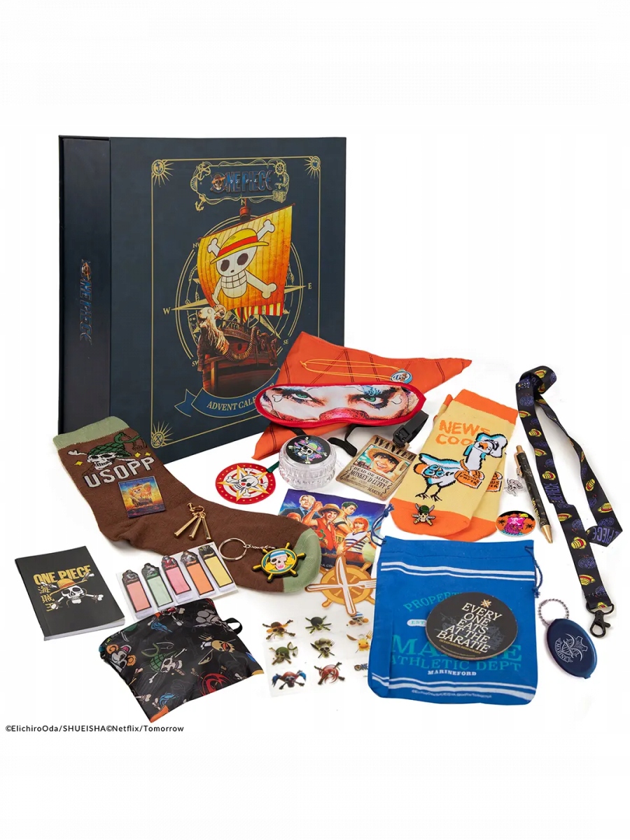 Адвент-календарь One Piece 2024, 24 окошка с гаджетами для фанатов