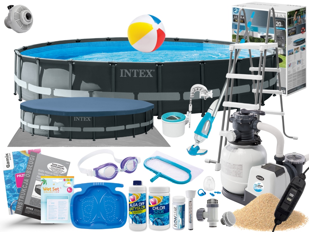 

Basen Ogrodowy Intex Stelażowy 610x122 26334GN Max