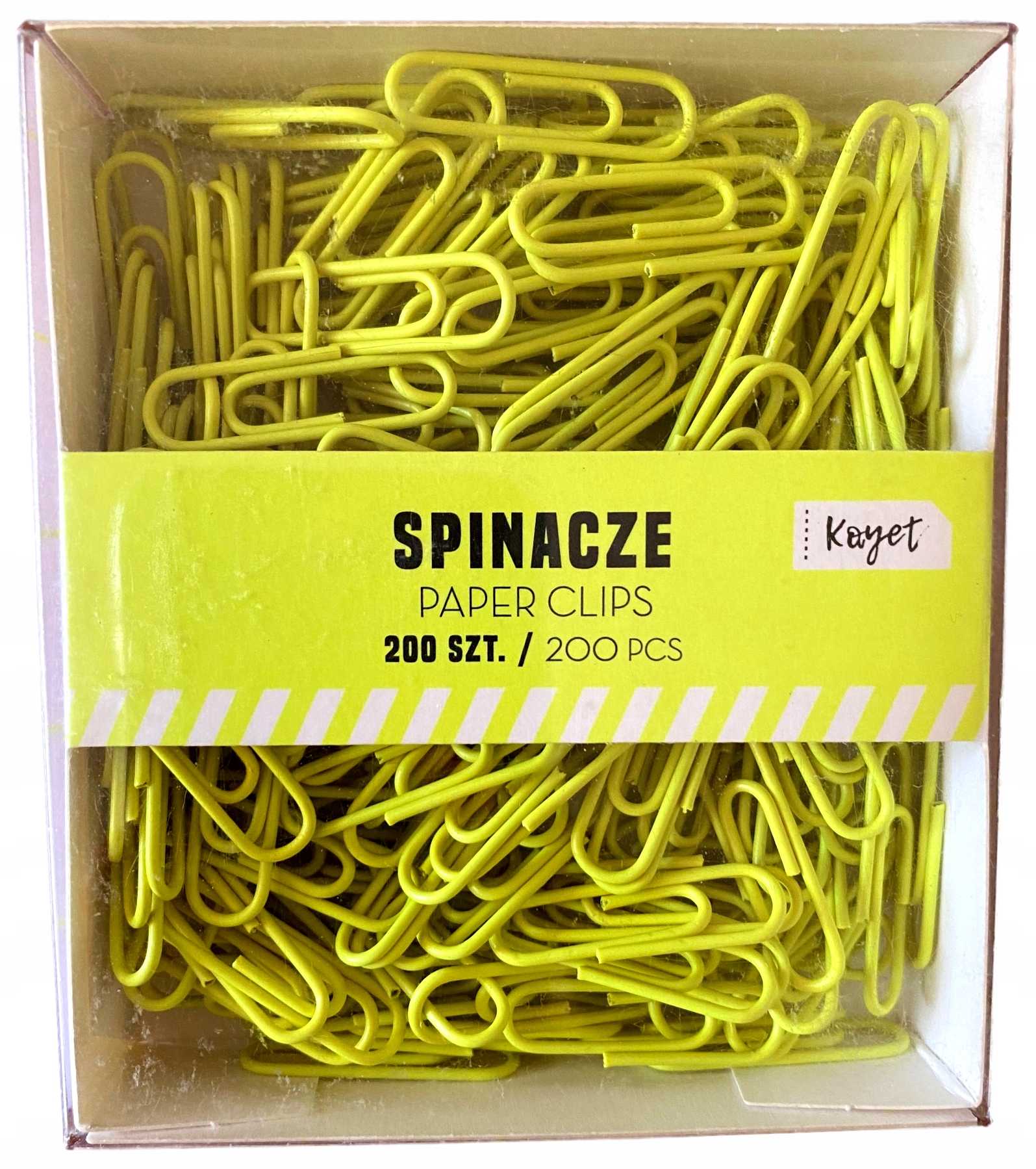 

Spinacze Do Papieru 200 sztuk żółte
