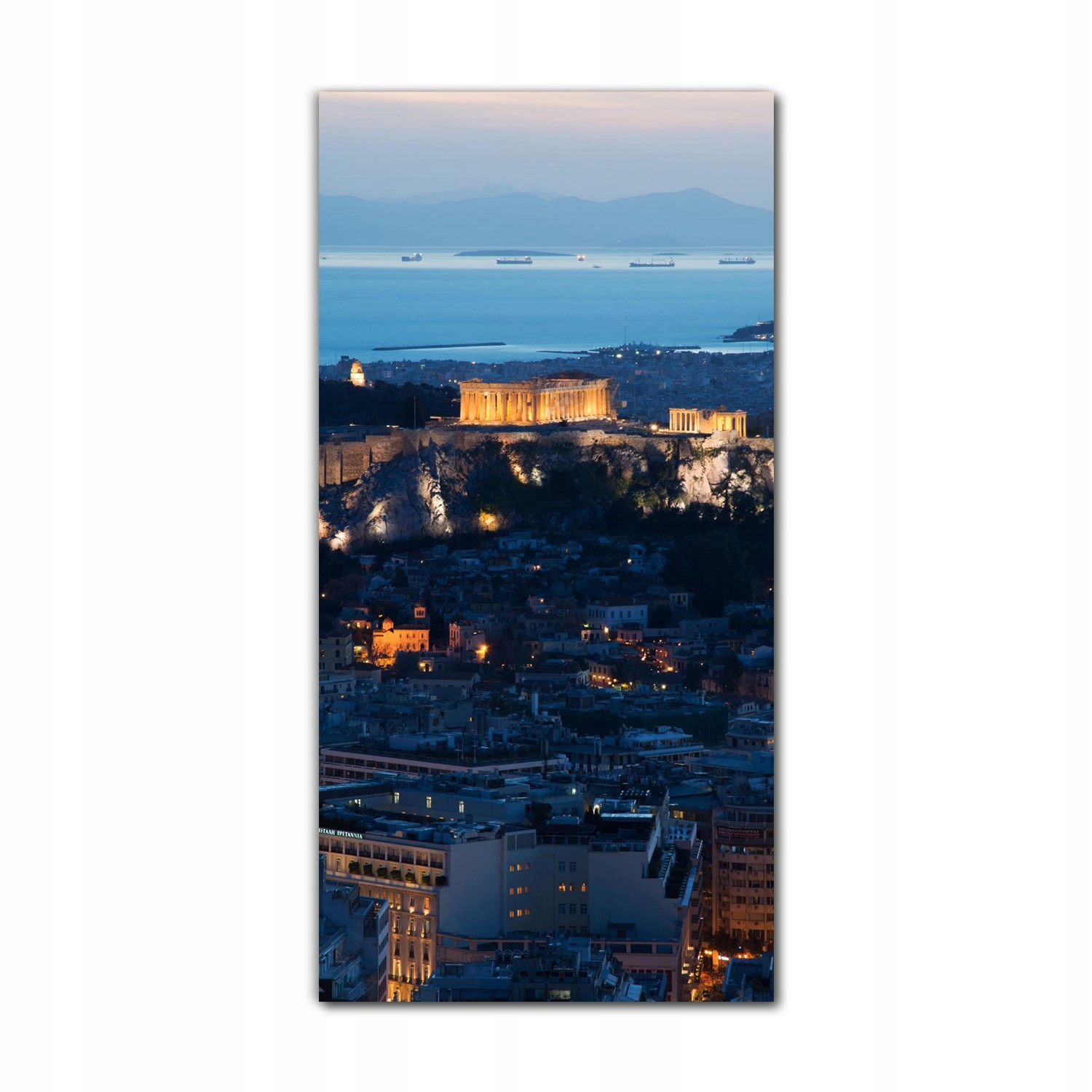 

Foto-obraz szklany do salonu 70x140 cm Noc Akropol