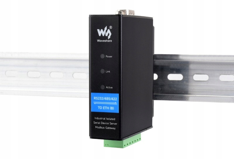 Převodník RS232 RS485 RS422 na Ethernet ModBUS