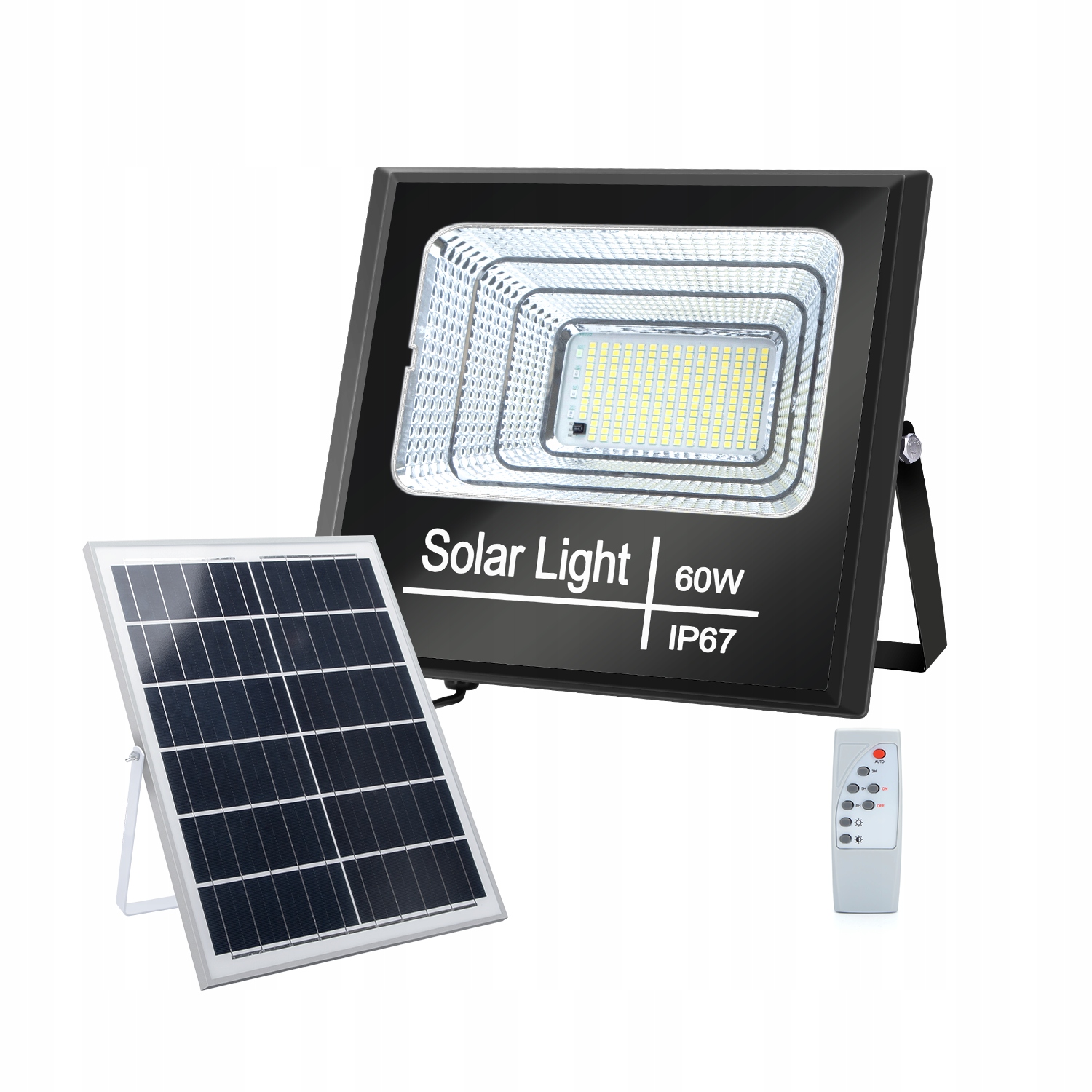 Solární Led zářič s solárním panelem 60 W