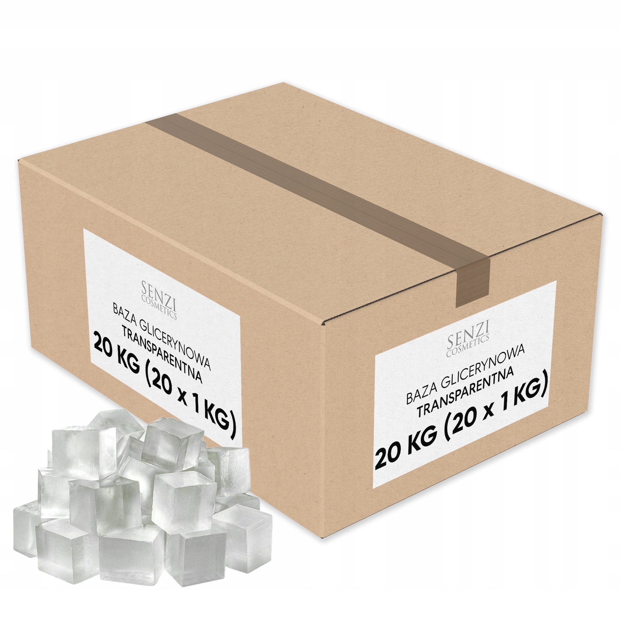 Glycerinová mýdlová báze Průsvitná Velkoobchod pro Mýdlářské dílny 20 kg