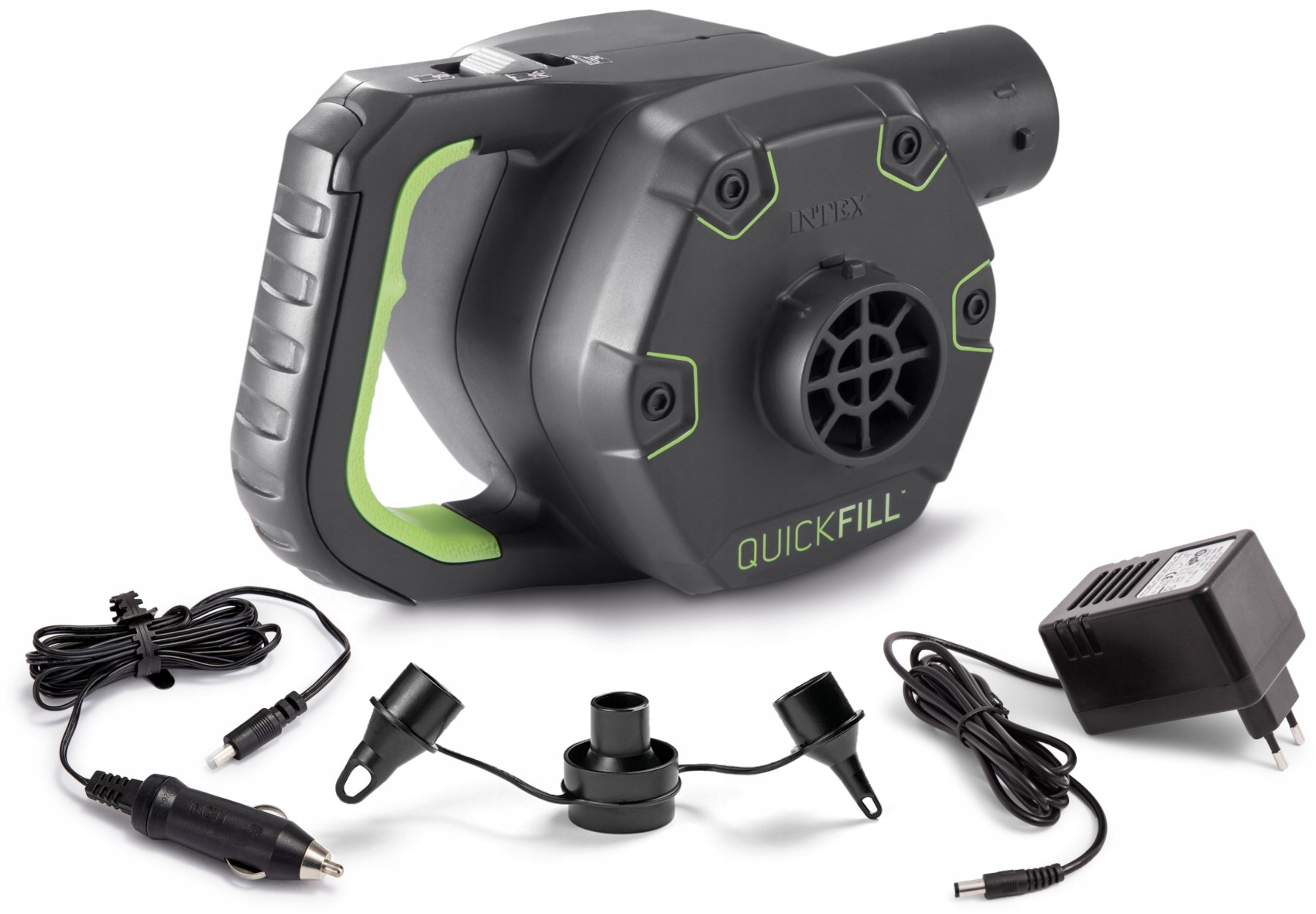 Mocna Praktyczna Pompka Elektryczna Ac DC Akumulator Intex 66642