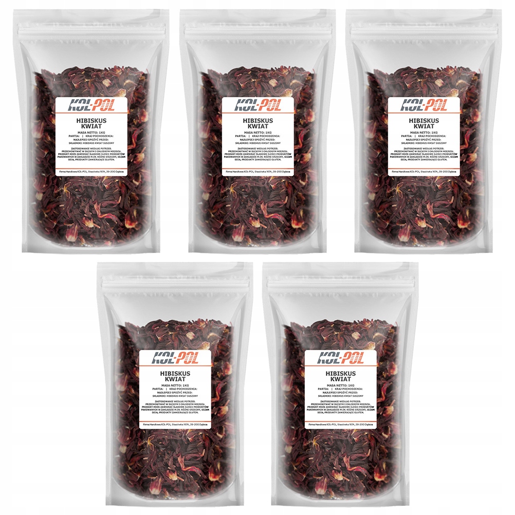 Hibiskus 5kg Suszony kwiat hibiskusa malwa