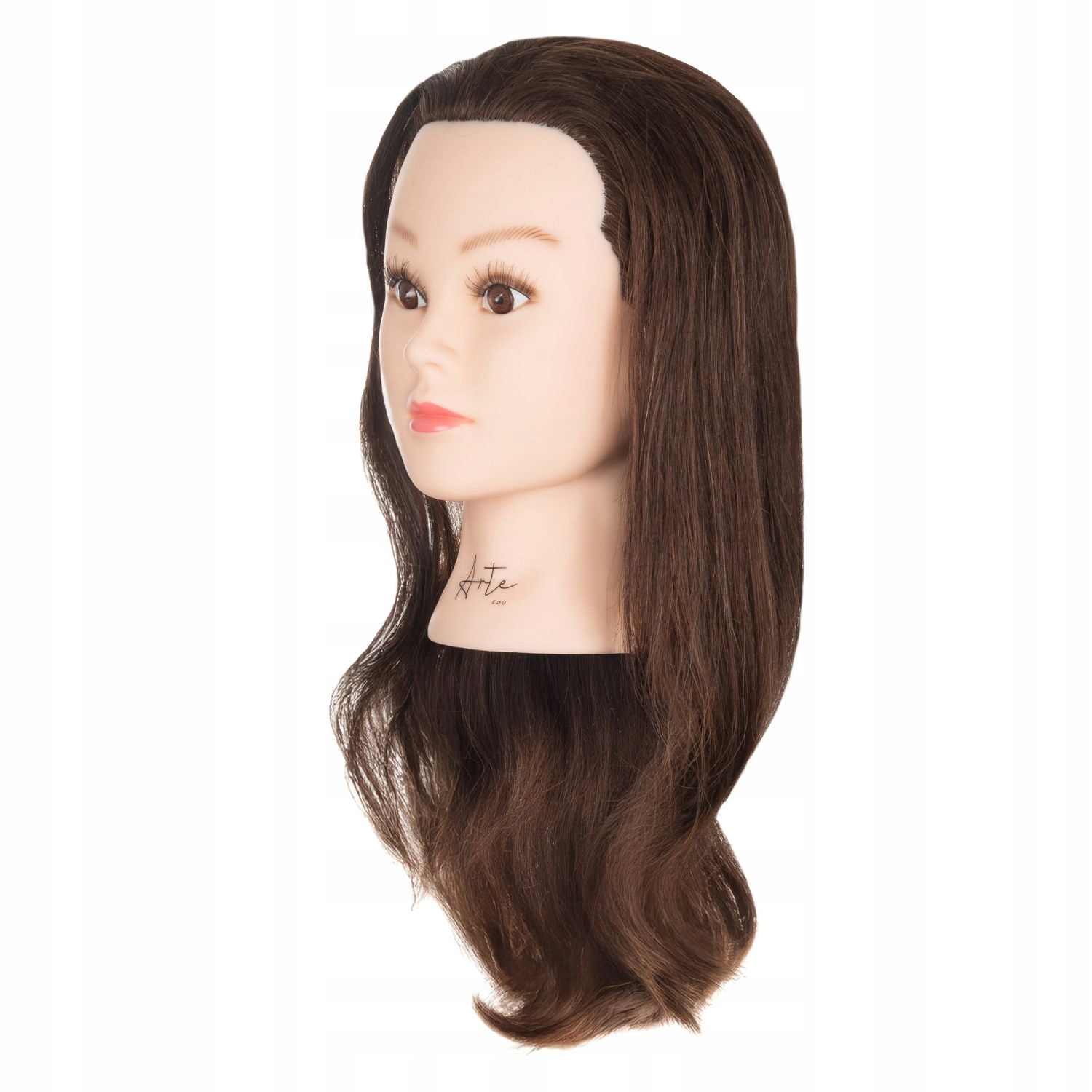 Kadeřnická hlavička Katie tréninková 45 cm přírodní 100% stativ