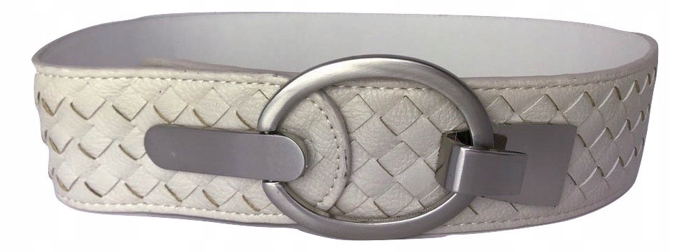 

Pasek Damski Kremowy Ecru pleciony szer.5,5 cm