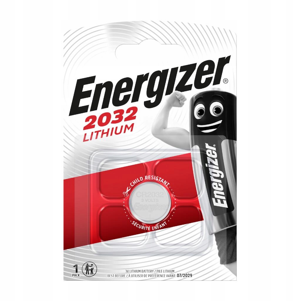 Energizer Bateria Litowa Mini Do Pilot Zegarek CR2032 Długa Wytrzymałość