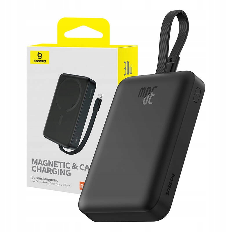 Baseus Rychlý Magnetický Powerbanka 10000MAH Indukční 30W Magsafe Usb-c