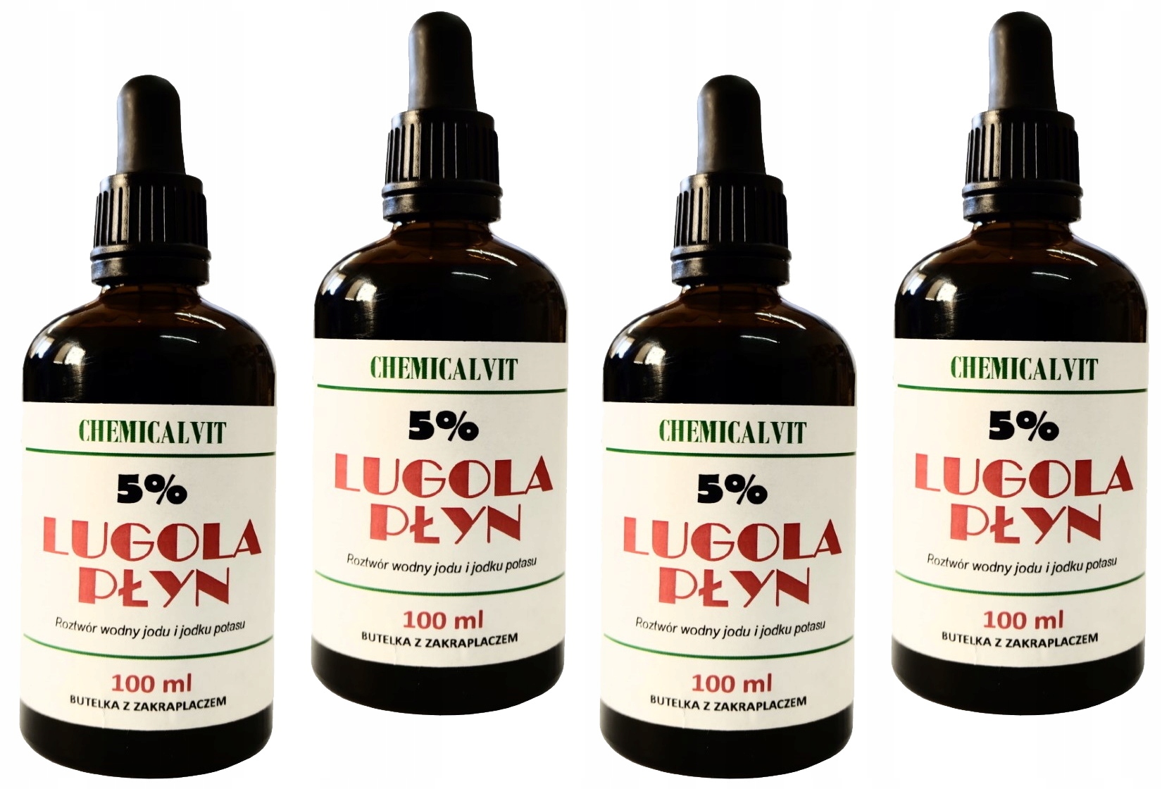 

Płyn Lugola 5% Czysty Jod Jodek Potasu 400ml