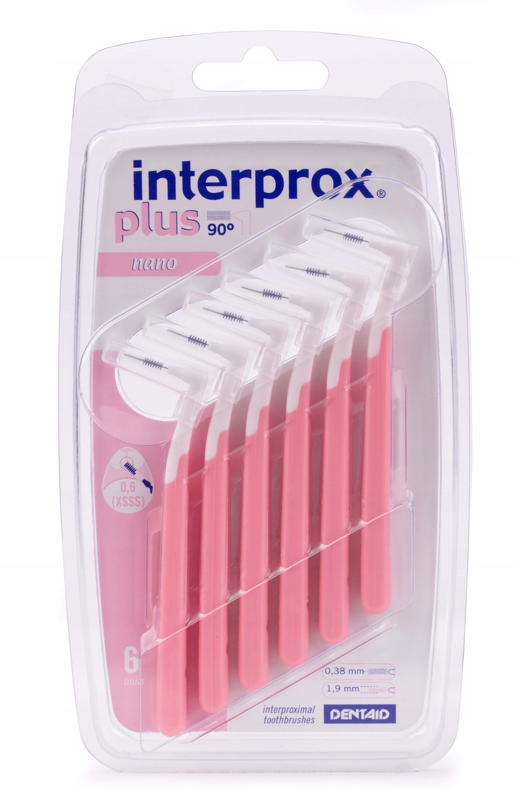 

Vitis Interprox Plus Phd 0,6mm Nano Różowe 6szt