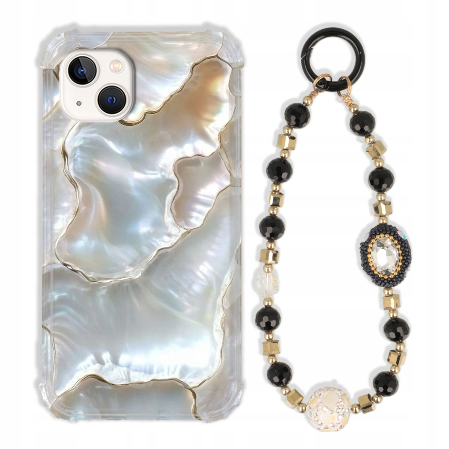 Puzdro Na Iphone 15 Plus Antishock Zirkónia Čierno Zlaté Odolné| Silné