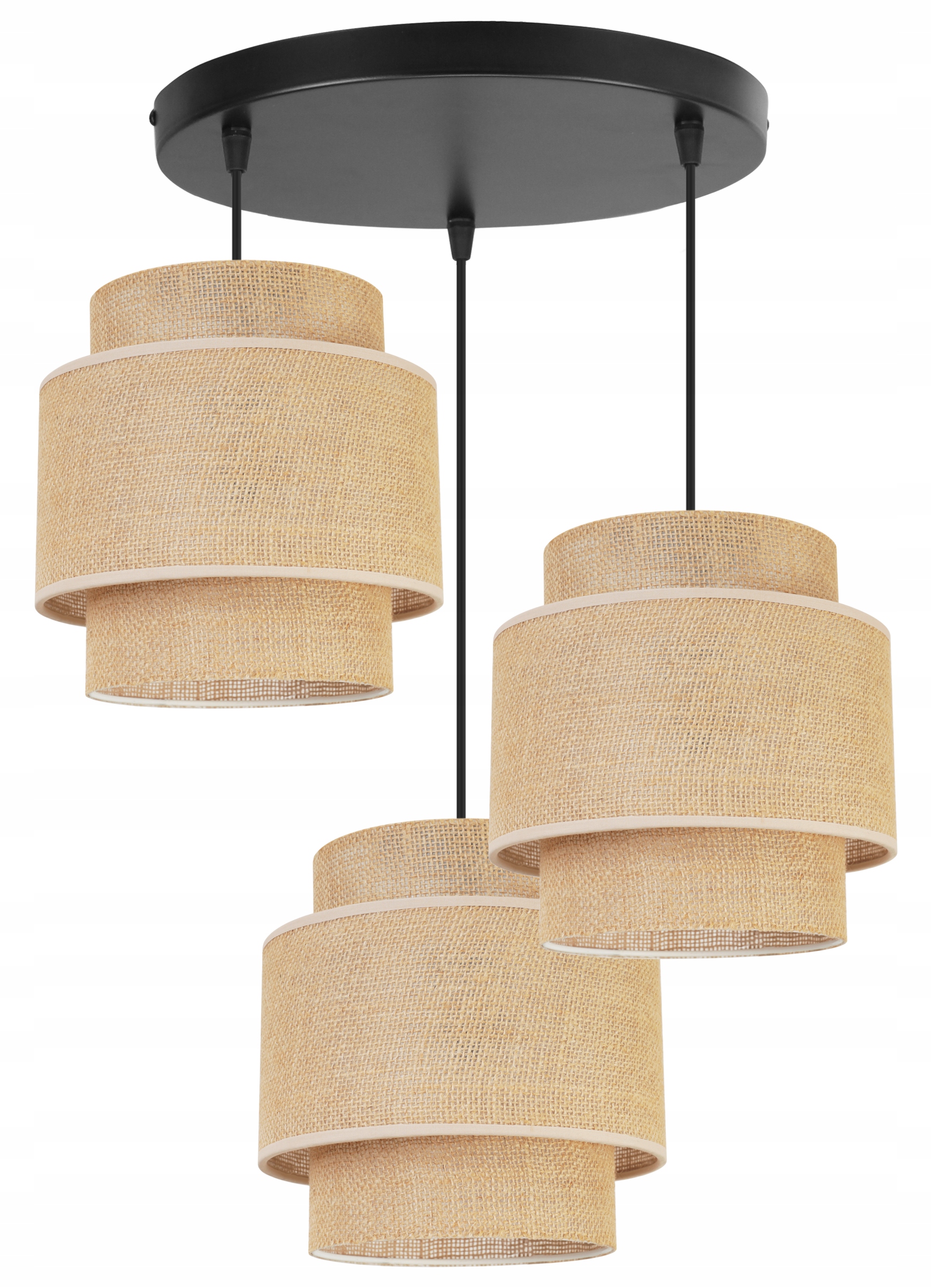 

Lampa Wisząca Żyrandol Sufitowa Abażur Boho Juta