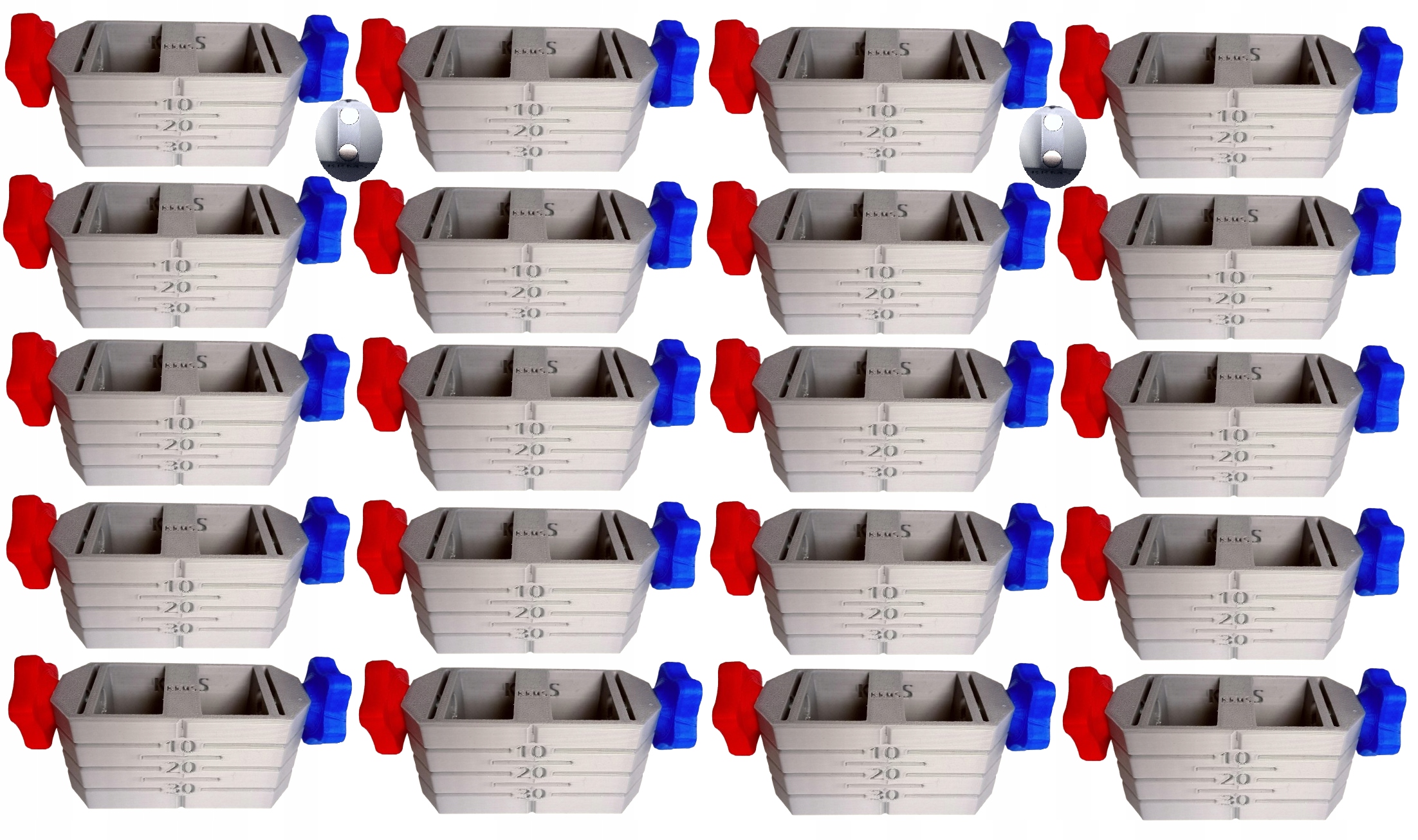 20 x Držák pro vyrovnání zavěšeného stropu Magnetic Grip Short Es CD60