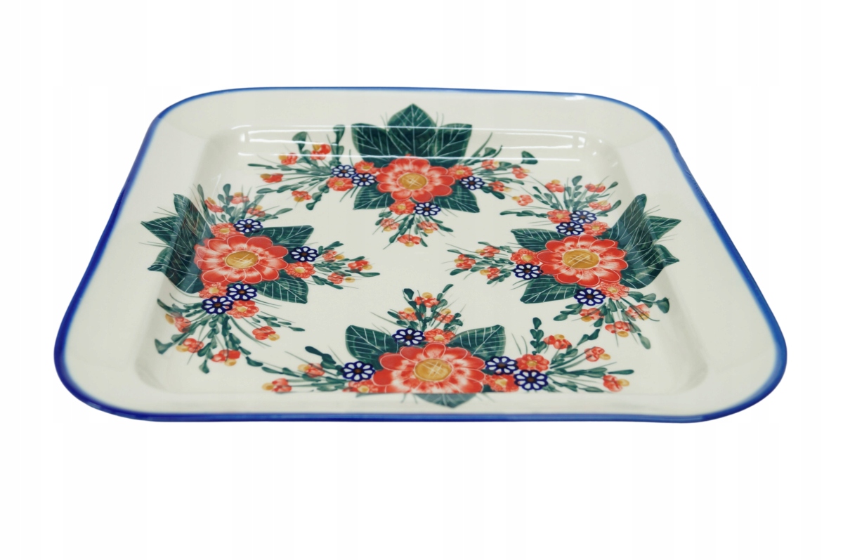 

Ceramiczny półmisek kwadratowy Bolesławiec