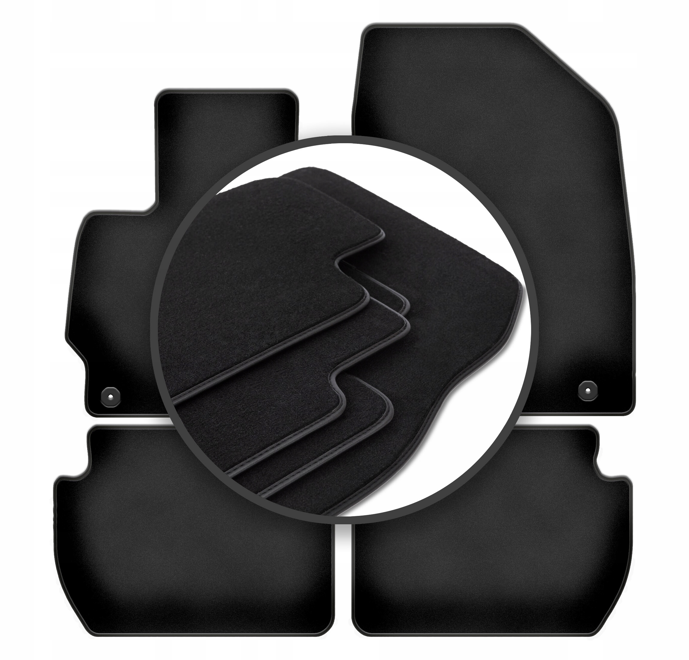 Велюровые коврики велюровые 4 Эл.